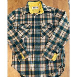 Sierra Madre Briggs Plaid Shirt Long Sleeve Size M From The 1980's VTG‎ Hiking
